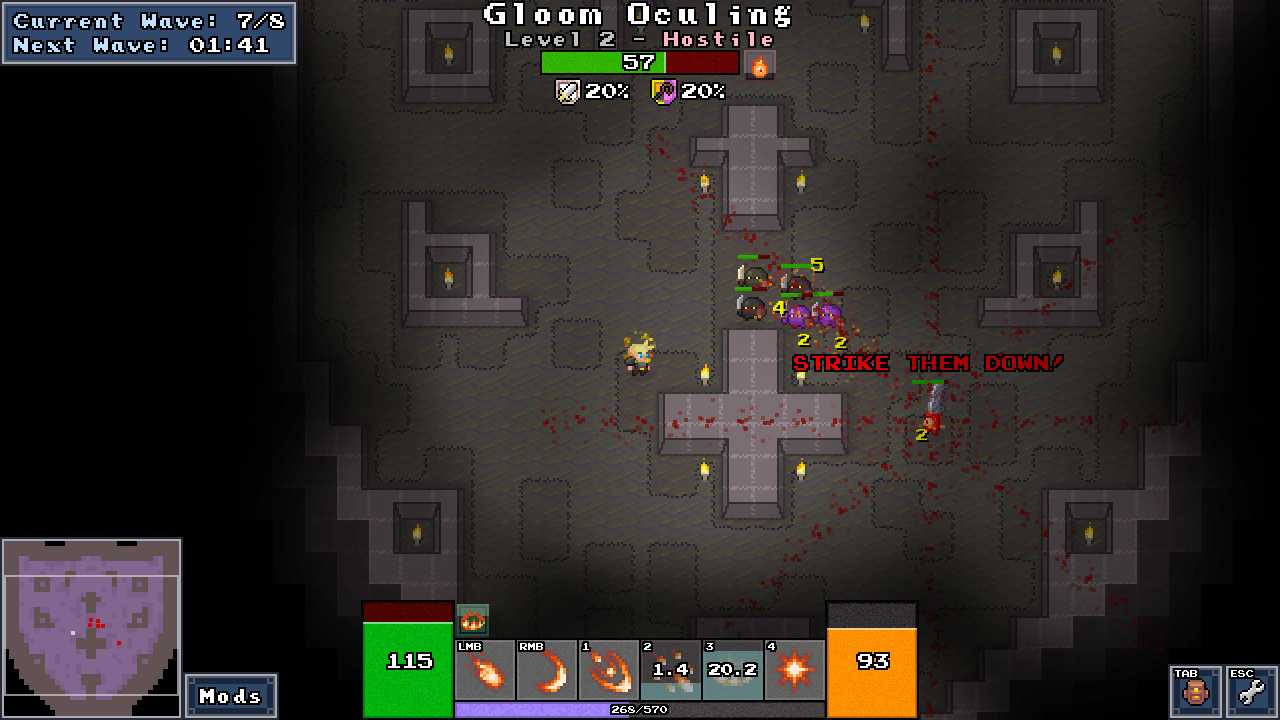 In-game screenshot showing hero combat and ability usage during a mission.