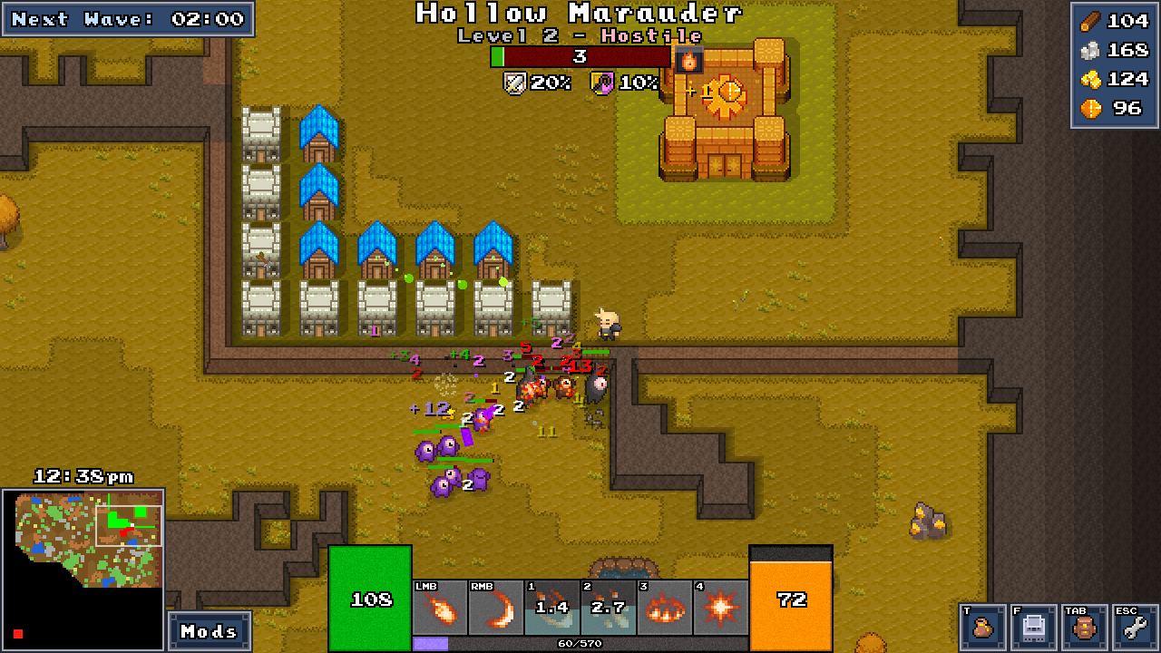 Defending against enemies on a different biome.